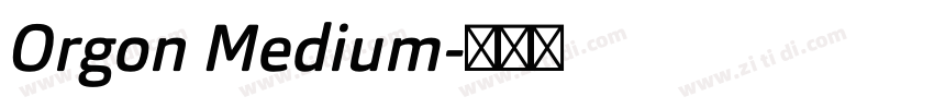 Orgon Medium字体转换
